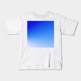 BLUE WHITE GRADIENT TEXTURE Kids T-Shirt